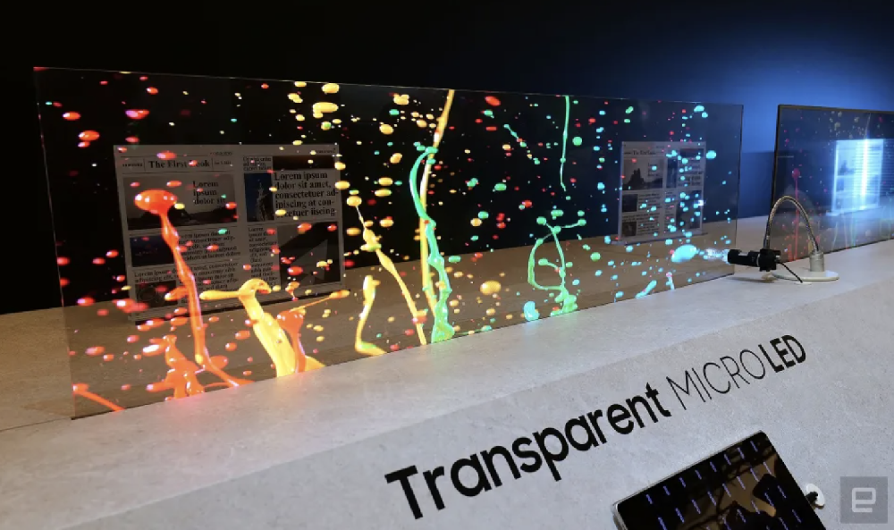 CES 2024 三星推出：全球首款透明 MicroLED 显示屏！1.03吋RGB硅基OLED